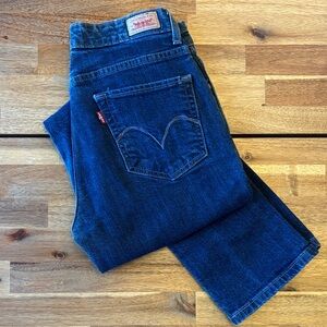 Levi's Women's Dark Indigo Straight Jeans